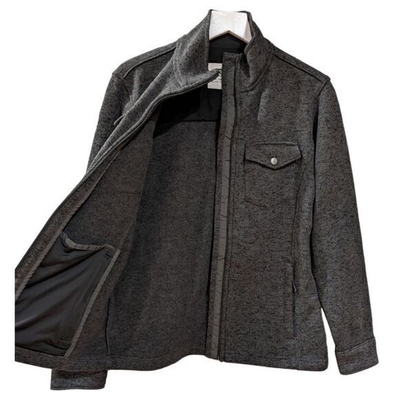 Mountain Khakis FLEECE Men Old Faithful Sweater Classic Fit Size S in Dark Grey - Picture 4 of 13